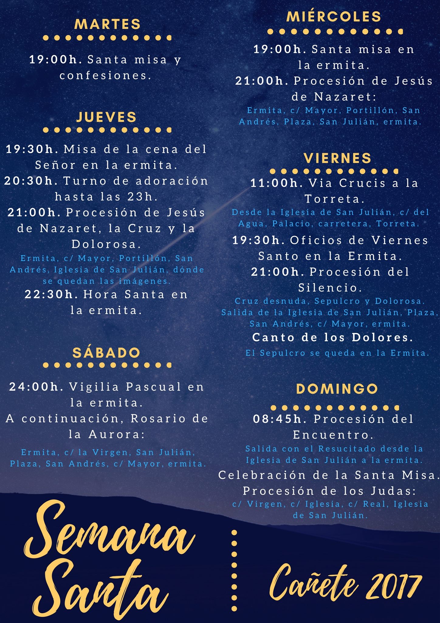 Semana Santa en Cañete 2017 Cañete